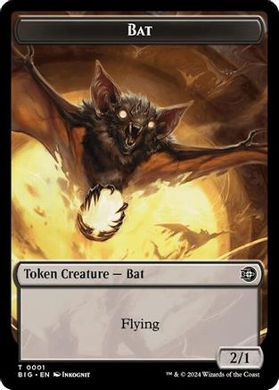 Bat // Plot Double-Sided Token (1) [Outlaws of Thunder Junction: The Big Score] - Deck Out Gaming