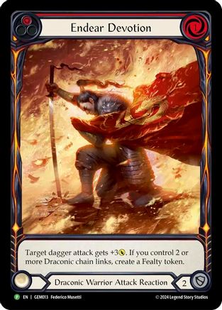 Endear Devotion - GEM013 (GEM013) [GEM Pack 1] Rainbow Foil - Deck Out Gaming