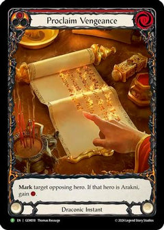 Proclaim Vengeance - GEM018 (GEM018) [GEM Pack 1] Rainbow Foil - Deck Out Gaming