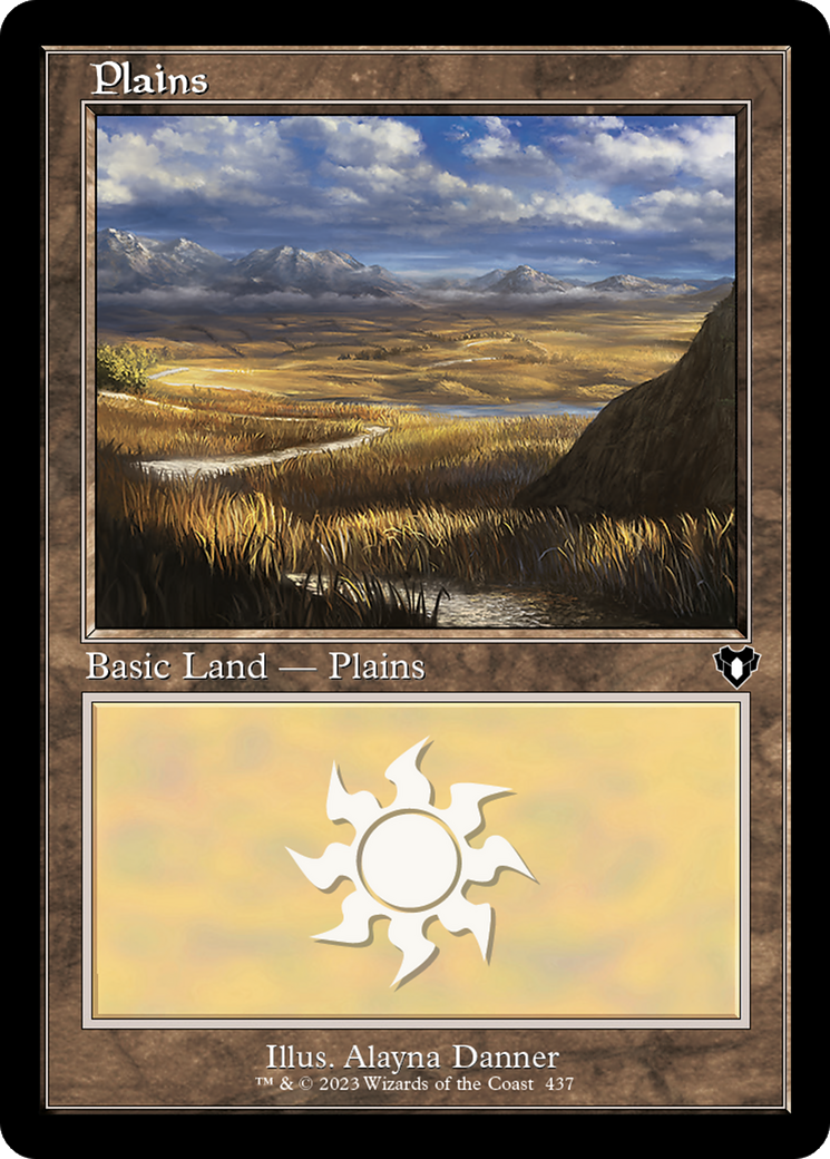 Plains (437) (Retro Frame) (437) [Commander Masters] - Deck Out Gaming