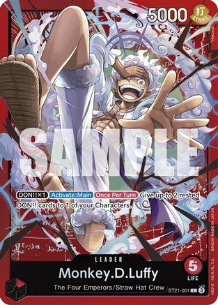 Monkey.D.Luffy (001) (ST21-001) [Starter Deck EX: Gear 5] Foil - Deck Out Gaming
