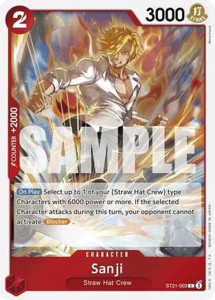 Sanji (ST21-003) [Starter Deck EX: Gear 5] - Deck Out Gaming