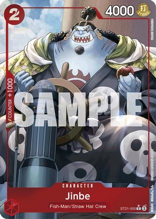 Jinbe (Parallel) (ST21-005) [Starter Deck EX: Gear 5] Foil - Deck Out Gaming