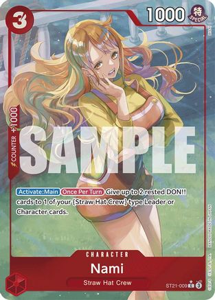 Nami (Parallel) (ST21-009) [Starter Deck EX: Gear 5] Foil - Deck Out Gaming