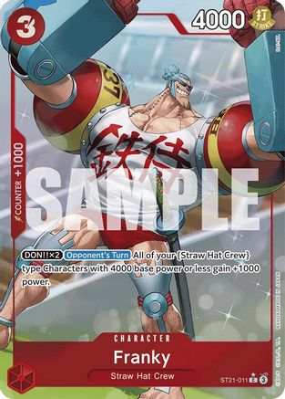 Franky (Parallel) (ST21-011) [Starter Deck EX: Gear 5] Foil - Deck Out Gaming