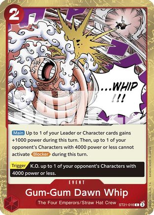 Gum-Gum Dawn Whip (ST21-016) [Starter Deck EX: Gear 5] Foil - Deck Out Gaming
