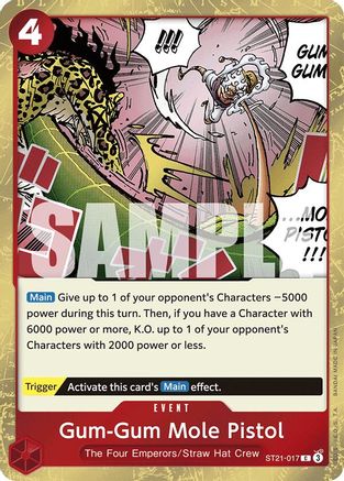 Gum-Gum Mole Pistol (ST21-017) [Starter Deck EX: Gear 5] Foil - Deck Out Gaming