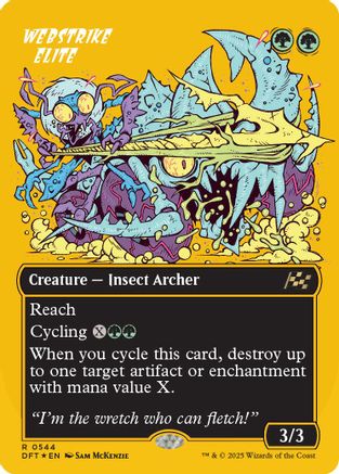 Webstrike Elite (Borderless) (First-Place Foil) (544) [Aetherdrift] foil - Deck Out Gaming