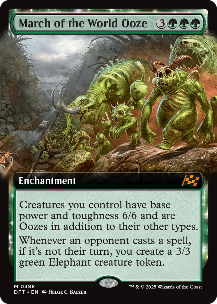 March of the World Ooze (Extended Art) (388) [Aetherdrift] foil - Deck Out Gaming