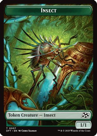 Insect // Elephant Double-Sided Token (7) [Aetherdrift] - Deck Out Gaming