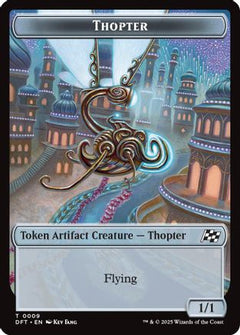 Thopter (0009) // Treasure Double-Sided Token (9) [Aetherdrift] - Deck Out Gaming