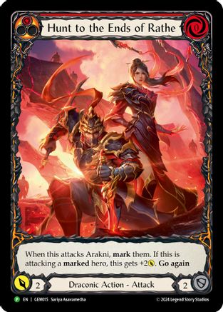 Hunt to the Ends of Rathe (Red) (GEM015) [GEM Pack 1] - Deck Out Gaming