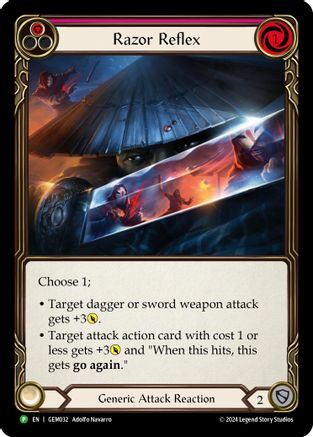 Razor Reflex (Red) (GEM032) [GEM Pack 1] - Deck Out Gaming