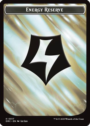 Energy Reserve // Energy Reserve Double-Sided Token (17) [Commander: Aetherdrift] - Deck Out Gaming