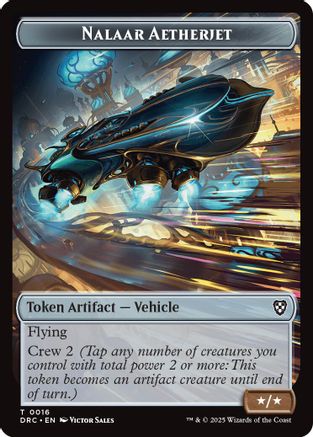 Nalaar Aetherjet // Treasure Double-Sided Token (16) [Commander: Aetherdrift] - Deck Out Gaming