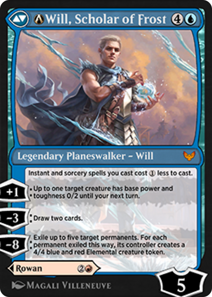 A-Rowan, Scholar of Sparks // A-Will, Scholar of Frost (A-156) [Strixhaven: School of Mages] - Deck Out Gaming
