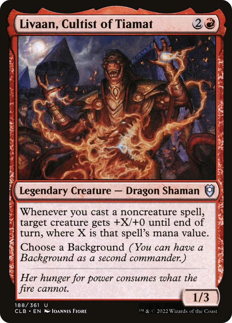 Livaan, Cultist of Tiamat (188) [Commander Legends: Battle for Baldur's Gate] foil - Deck Out Gaming
