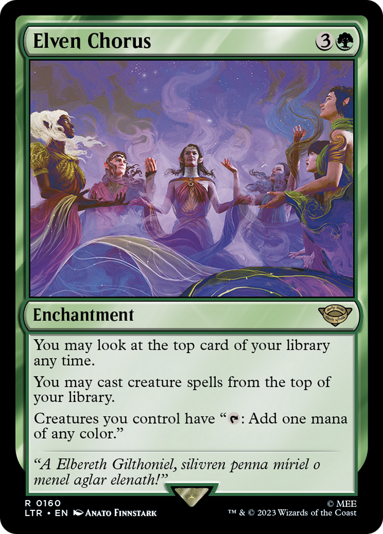 Elven Chorus (160) [The Lord of the Rings: Tales of Middle-earth] foil - Deck Out Gaming