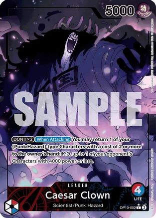 Caesar Clown (002) (Parallel) (OP10-002) [Royal Blood] Foil - Deck Out Gaming