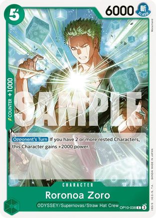 Roronoa Zoro (038) (OP10-038) [Royal Blood] - Deck Out Gaming
