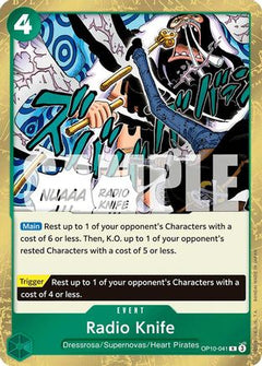 Radio Knife (OP10-041) [Royal Blood] Foil - Deck Out Gaming