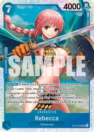 Rebecca (OP10-058) [Royal Blood] Foil - Deck Out Gaming