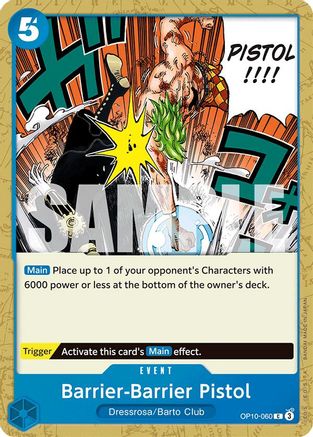 Barrier-Barrier Pistol (OP10-060) [Royal Blood] - Deck Out Gaming