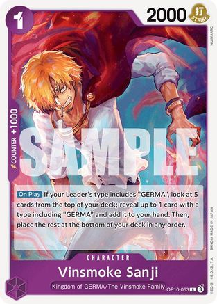 Vinsmoke Sanji (OP10-063) [Royal Blood] Foil - Deck Out Gaming