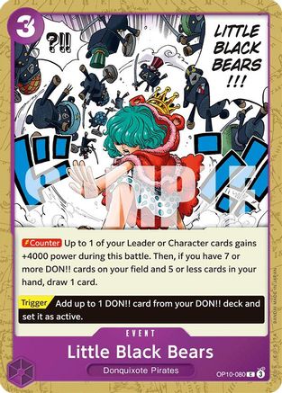 Little Black Bears (OP10-080) [Royal Blood] - Deck Out Gaming