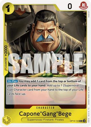 Capone"Gang"Bege (OP10-103) [Royal Blood] Foil - Deck Out Gaming