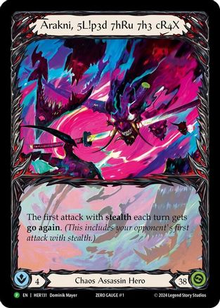 Arakni, 5L!p3d 7hRu 73h cR4X - HER131 (HER131) [Flesh and Blood: Promo Cards] Rainbow Foil - Deck Out Gaming