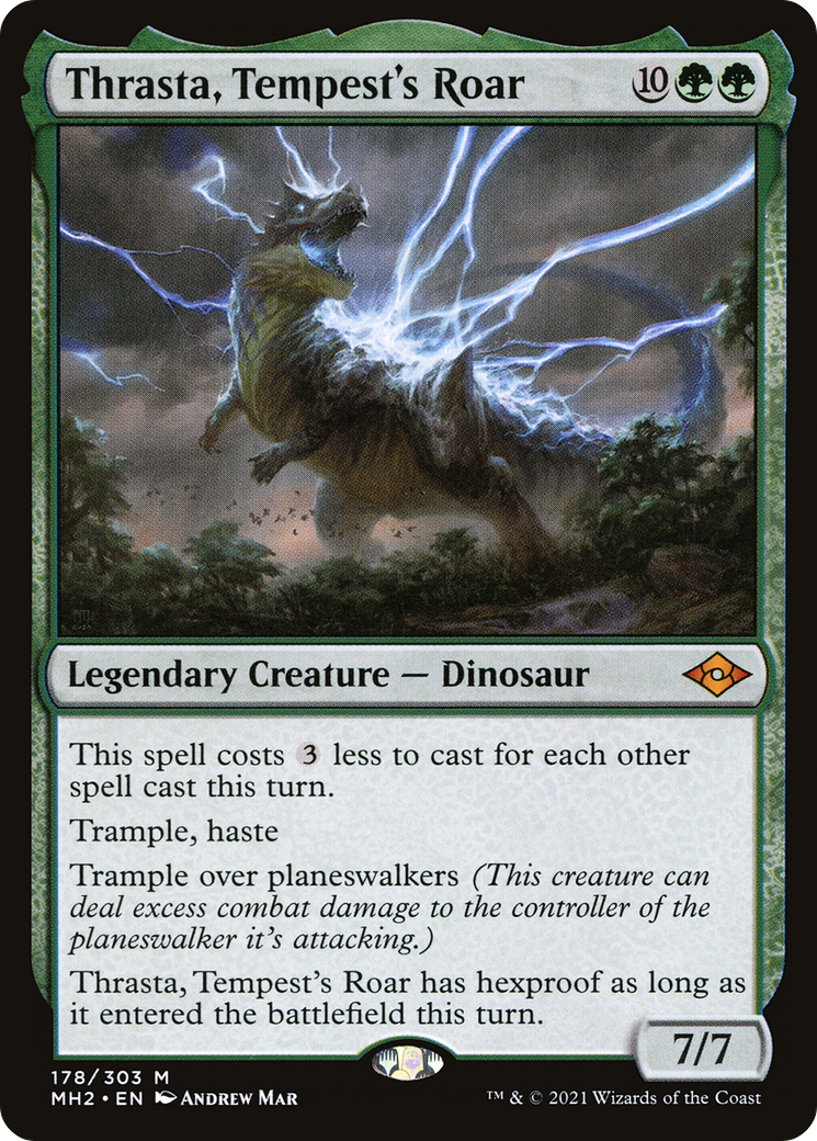 Thrasta, Tempest's Roar (178) [Modern Horizons 2] foil - Deck Out Gaming