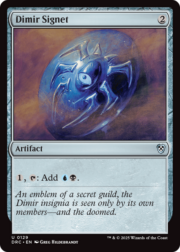 Dimir Signet (129) [Commander: Aetherdrift] - Deck Out Gaming