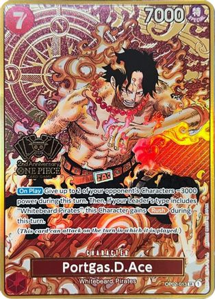 Portgas.D.Ace (One Piece Japanese Version 2nd Anniversary Set) (OP02-013) [One Piece Promotion Cards] Foil-1