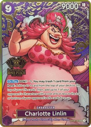 Charlotte Linlin (One Piece Japanese Version 2nd Anniversary Set) (OP08-069) [One Piece Promotion Cards] Foil