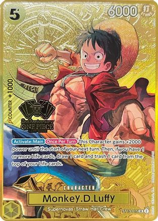 Monkey.D.Luffy (One Piece Japanese Version 2nd Anniversary Set) (ST13-015) [One Piece Promotion Cards] Foil - Deck Out Gaming