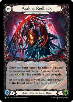 Arakni, Redback (Extended Art) - LGS379 (LGS379) [Flesh and Blood: Promo Cards] Rainbow Foil - Deck Out Gaming