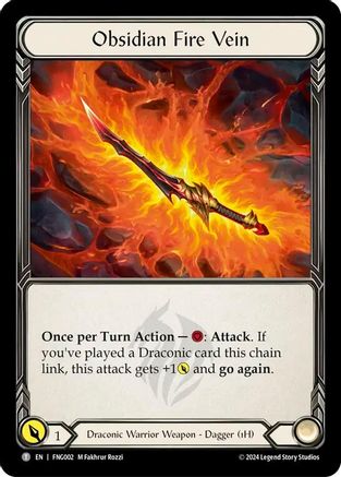 Obsidian Fire Vein (FNG002) [Blitz Deck: The Hunted - Fang] - Deck Out Gaming