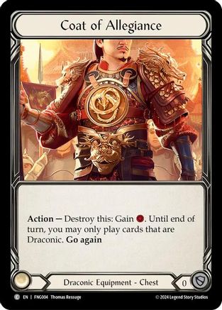 Coat of Allegiance (FNG004) [Blitz Deck: The Hunted - Fang] - Deck Out Gaming