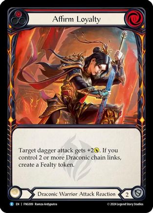Affirm Loyalty (Red) (FNG009) [Blitz Deck: The Hunted - Fang] - Deck Out Gaming