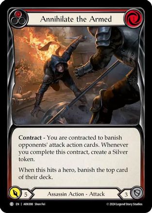 Annihilate the Armed (Red) (ARK008) [Blitz Deck: The Hunted - Arakni] - Deck Out Gaming