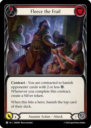 Fleece the Frail (Red) (ARK009) [Blitz Deck: The Hunted - Arakni] - Deck Out Gaming