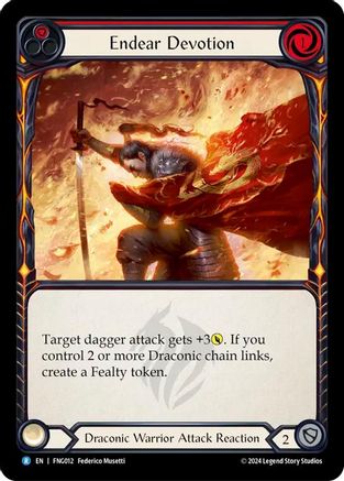Endear Devotion (Red) (FNG012) [Blitz Deck: The Hunted - Fang] - Deck Out Gaming