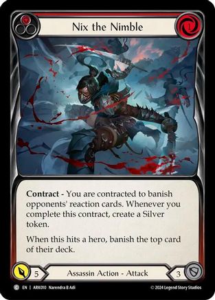 Nix the Nimble (Red) (ARK010) [Blitz Deck: The Hunted - Arakni] - Deck Out Gaming