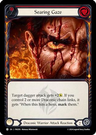 Searing Gaze (Red) (FNG016) [Blitz Deck: The Hunted - Fang] - Deck Out Gaming
