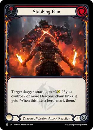 Stabbing Pain (Red) (FNG017) [Blitz Deck: The Hunted - Fang] - Deck Out Gaming