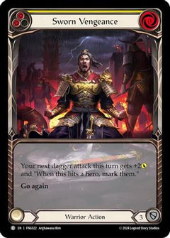 Sworn Vengeance (Yellow) (Extended Art) (FNG022) [Blitz Deck: The Hunted - Fang] - Deck Out Gaming