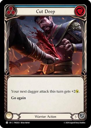 Cut Deep (Blue) (FNG023) [Blitz Deck: The Hunted - Fang] - Deck Out Gaming