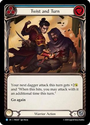 Twist and Turn (Blue) (FNG027) [Blitz Deck: The Hunted - Fang] - Deck Out Gaming