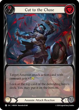 Cut to the Chase (Red) (Extended Art) (ARK014) [Blitz Deck: The Hunted - Arakni] - Deck Out Gaming